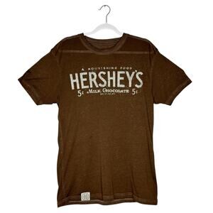 Official Hersheys Chocolate Short Sleeve T-Shirt Medium Brown Lightweight Park